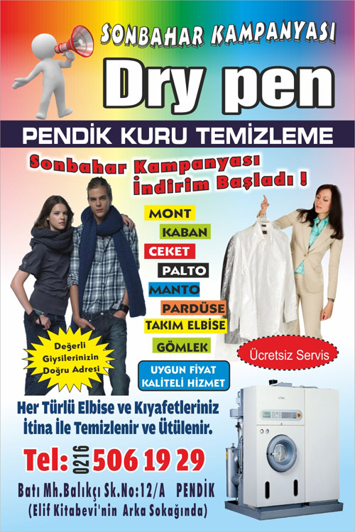 Kuru Temizleme İlanı Örnekleri 01