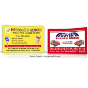 Parlak Selefonlu Etiket