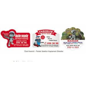 Özel Kesimli Etiket